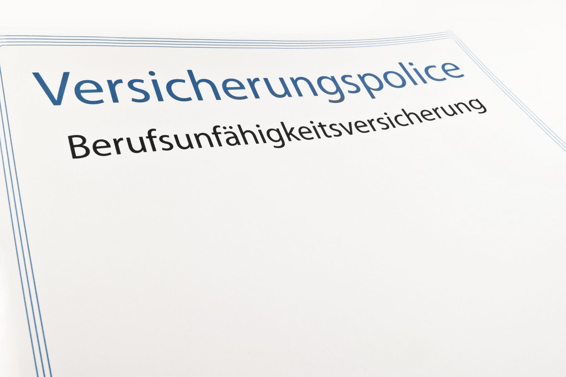 Berufsunfähigkeitsversicherung Versicherungspolice | Ärger mit der BU-Versicherung nach Berufsunfähigkeit?! (© Pixelot / Fotolia) Berufsunfähigkeitsversicherung Versicherungspolice | Ärger mit der BU-Versicherung nach Berufsunfähigkeit?! (© Pixelot / Fotolia)