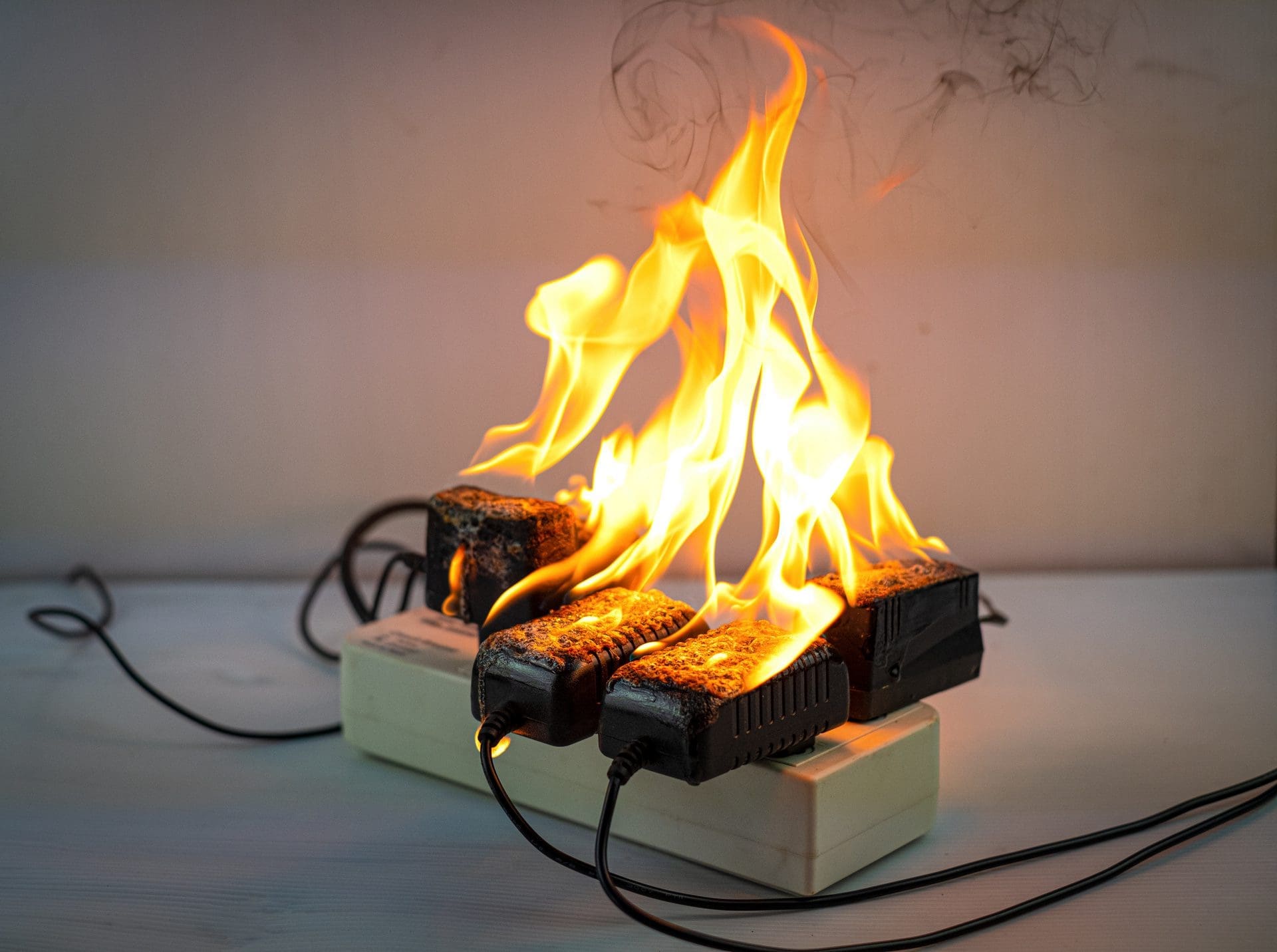 Brand durch Elektrogeräte | Häufig liegt es an überlasteten Mehrfachsteckdosen und Kurzschlüssen (© Thicha / stock.adobe.com)