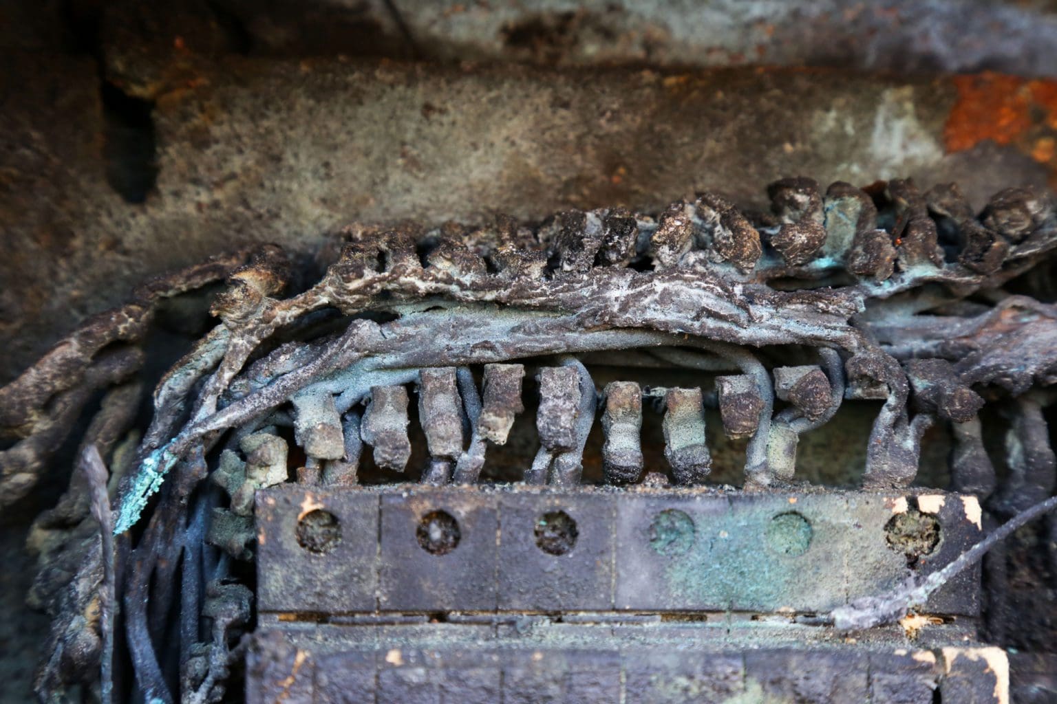 Brandursachenermittlung - hier: ein ausgebrannter Sicherungskasten (© Britta Kromand / stock.adobe.com)