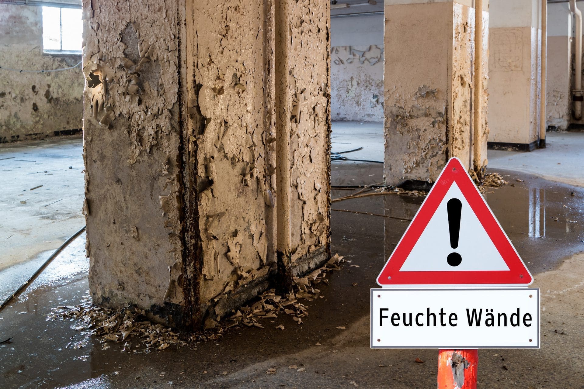 Feuchtigkeit in der Wand beseitigen | Was tun gegen feuchte Wände? (© Animaflora PicsStock / stock.adobe.com) Feuchtigkeit in der Wand beseitigen | Was tun gegen feuchte Wände? (© Animaflora PicsStock / stock.adobe.com)