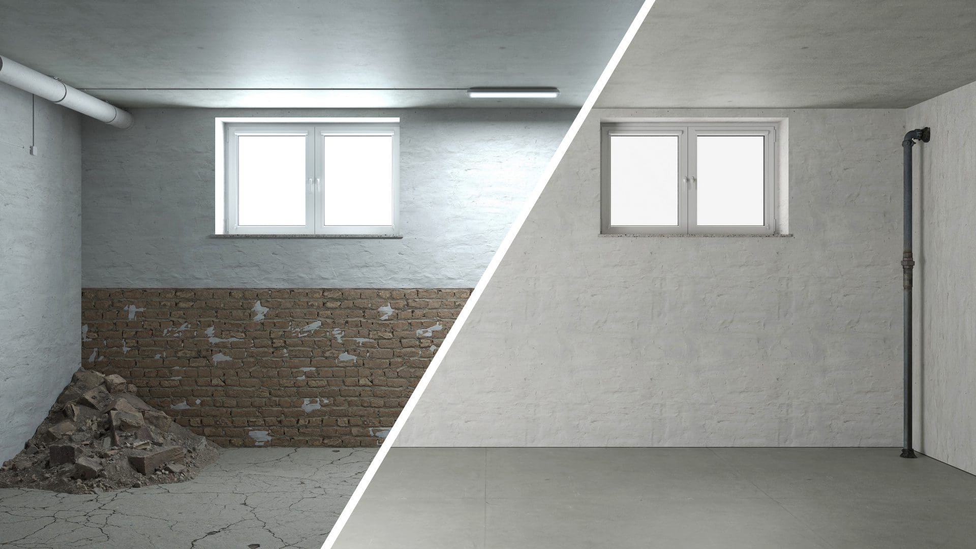 Kellersanierung vorher nachher - gute Firmen sind ihre Kosten wert... (© Robert Kneschke / stock.adobe.com) Kellersanierung vorher nachher - gute Firmen sind ihre Kosten wert... (© Robert Kneschke / stock.adobe.com)