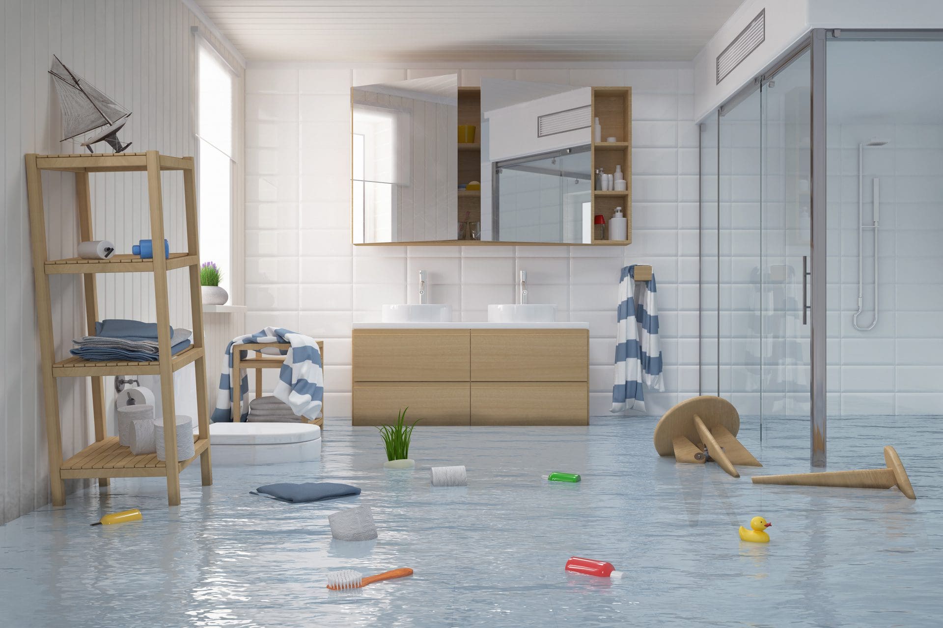 Wohnung steht unter Wasser - Welche Versicherung zahlt jetzt was?! Welche Wasserschäden übernimmt die Versicherung überhaupt? (© stock.adobe.com)